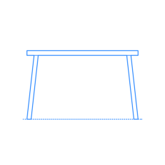 Furniture Desks Studio Desk Line Art Illustration Svg, Free Vectors File